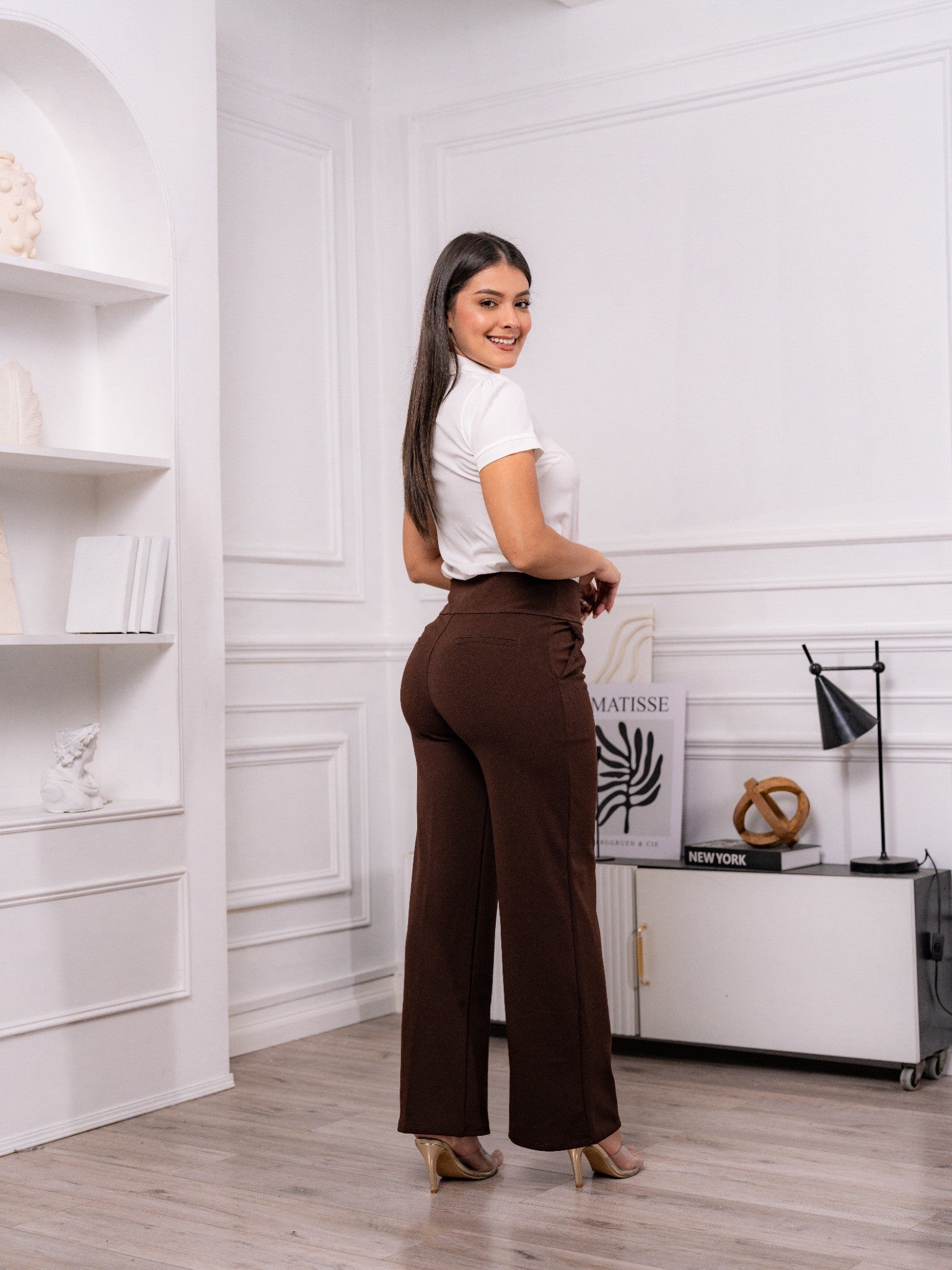 PANTALON STRETCH PRETINA ALTA