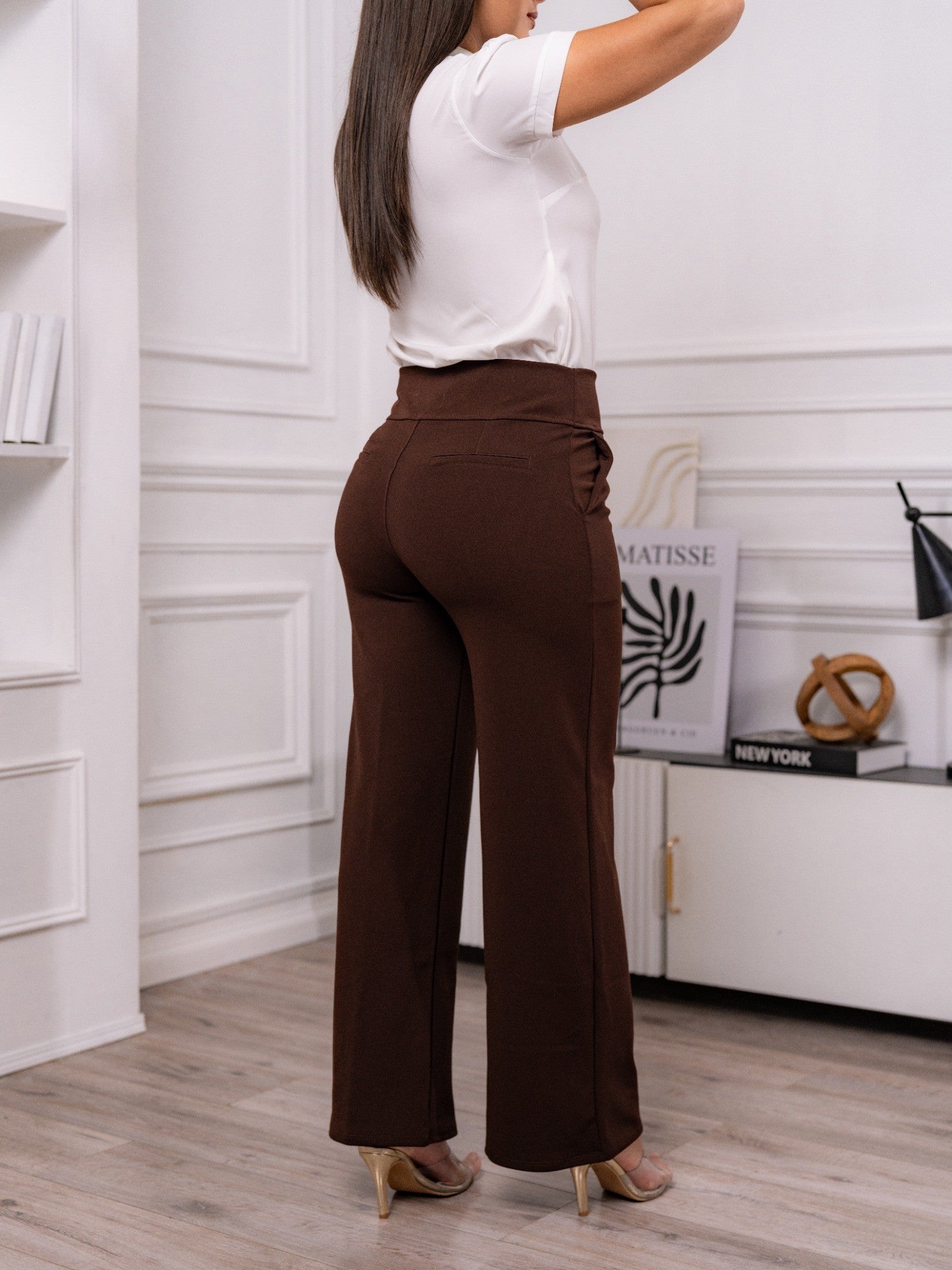 PANTALON STRETCH PRETINA ALTA